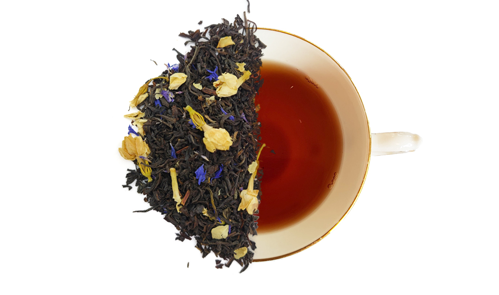 Jasmine Black Tea Vintage Fork Loose Leaf Tea Vintage Fork