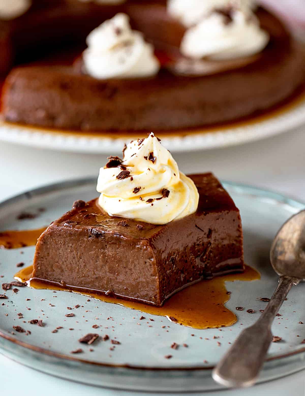Easy Chocolate Flan Vintage Kitchen