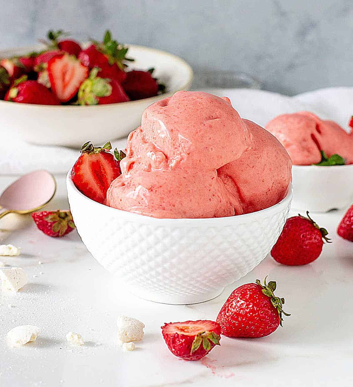 Nochurn Strawberry Ice Cream Recipe Vintage Kitchen Notes