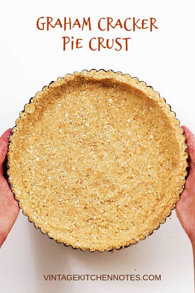 Graham Cracker Pie Crust (with video) Vintage Kitchen Notes