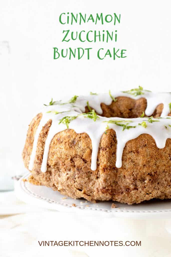 Old Fashioned Zucchini Bundt Cake Vintage Kitchen Notes