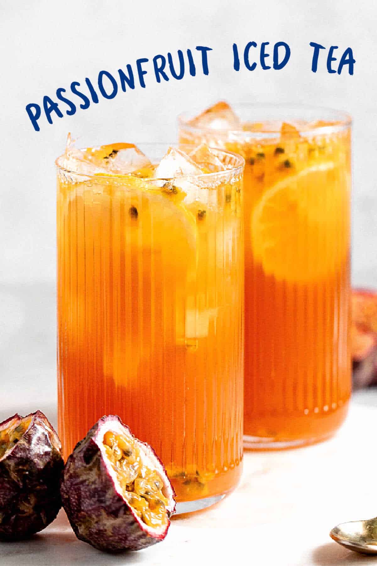 Passionfruit Tea (easy iced recipe) Vintage Kitchen Notes
