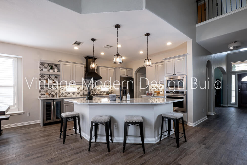 Kitchen Remodeling Austin TX Transitional Farmhouse Vintage Modern