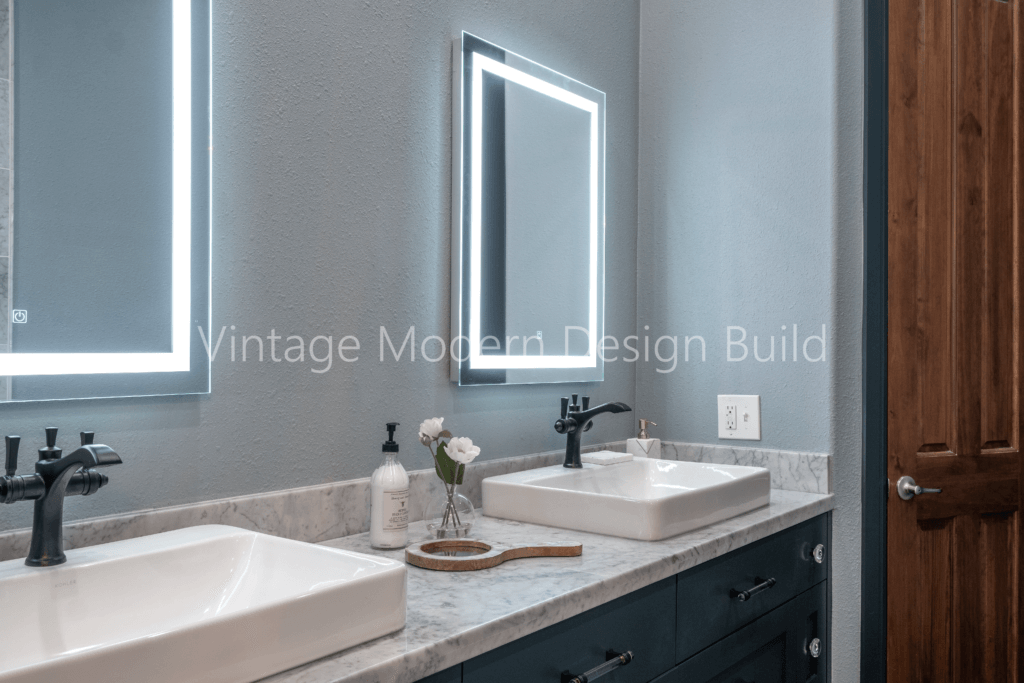 Modern Marble Bathroom Remodeling Austin / West Lake Hills Vintage