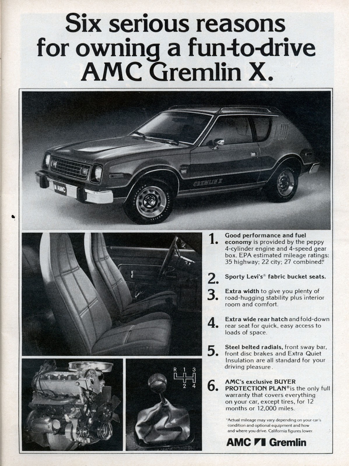 Six Serious Reasons for Owning a FuntoDrive AMC Gremlin X., 1978
