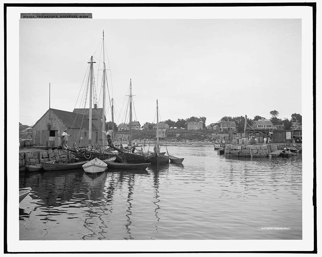 The Harbor, Rockport, Mass., 1906 Vintage Rockport