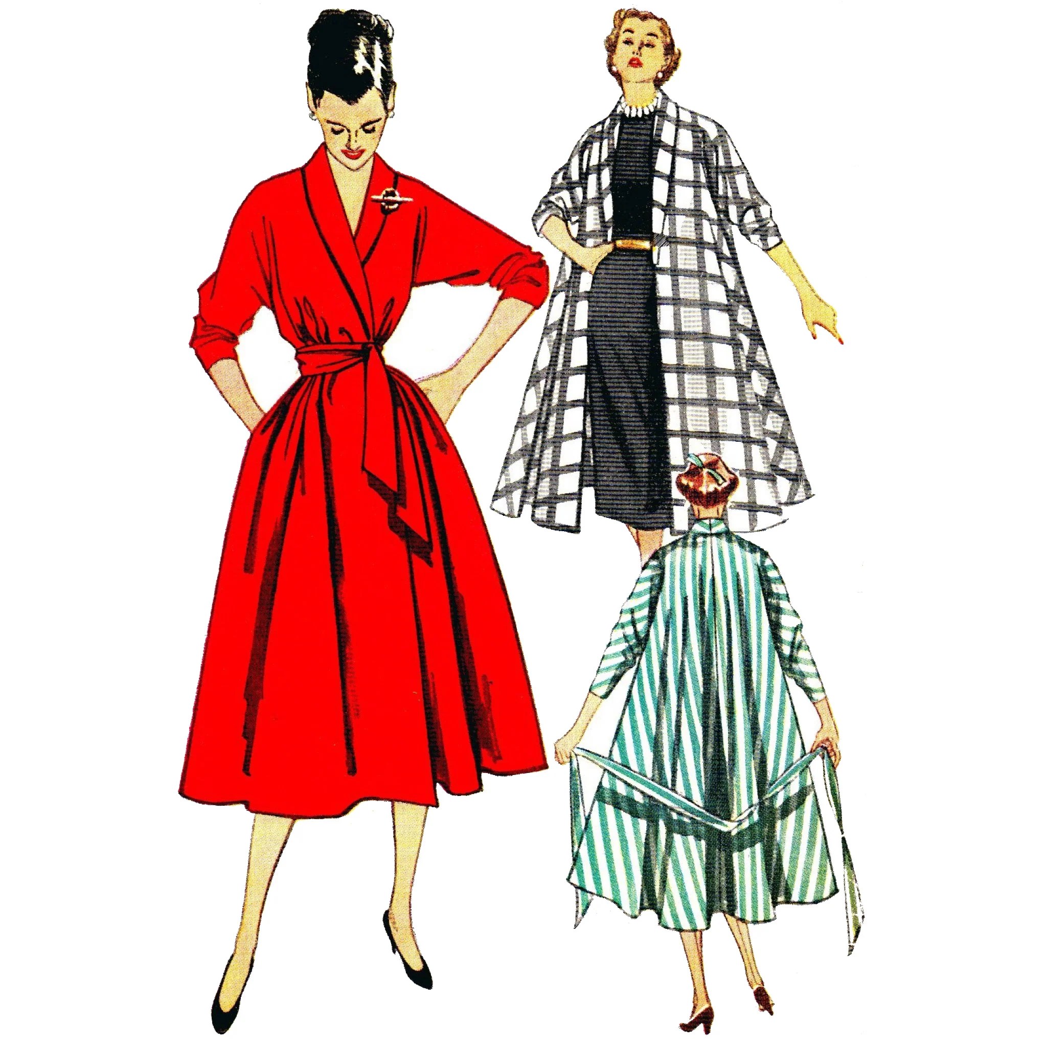 Vintage Sewing Patterns PDF Dresses tagged "small" Vintage Sewing