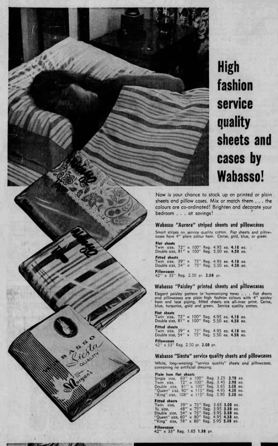 Geometrics Stripes (Wabasso) Archives Vintage Sheet Patterns