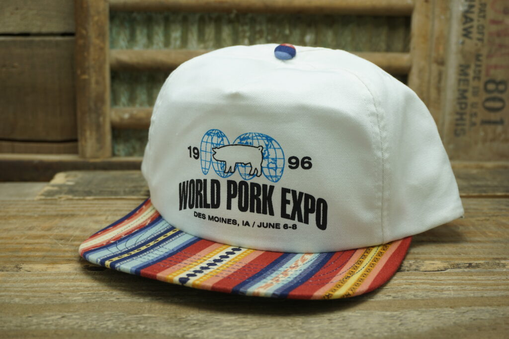 1996 World Pork Expo Des Moines, IA Hat Vintage Snapback Warehouse