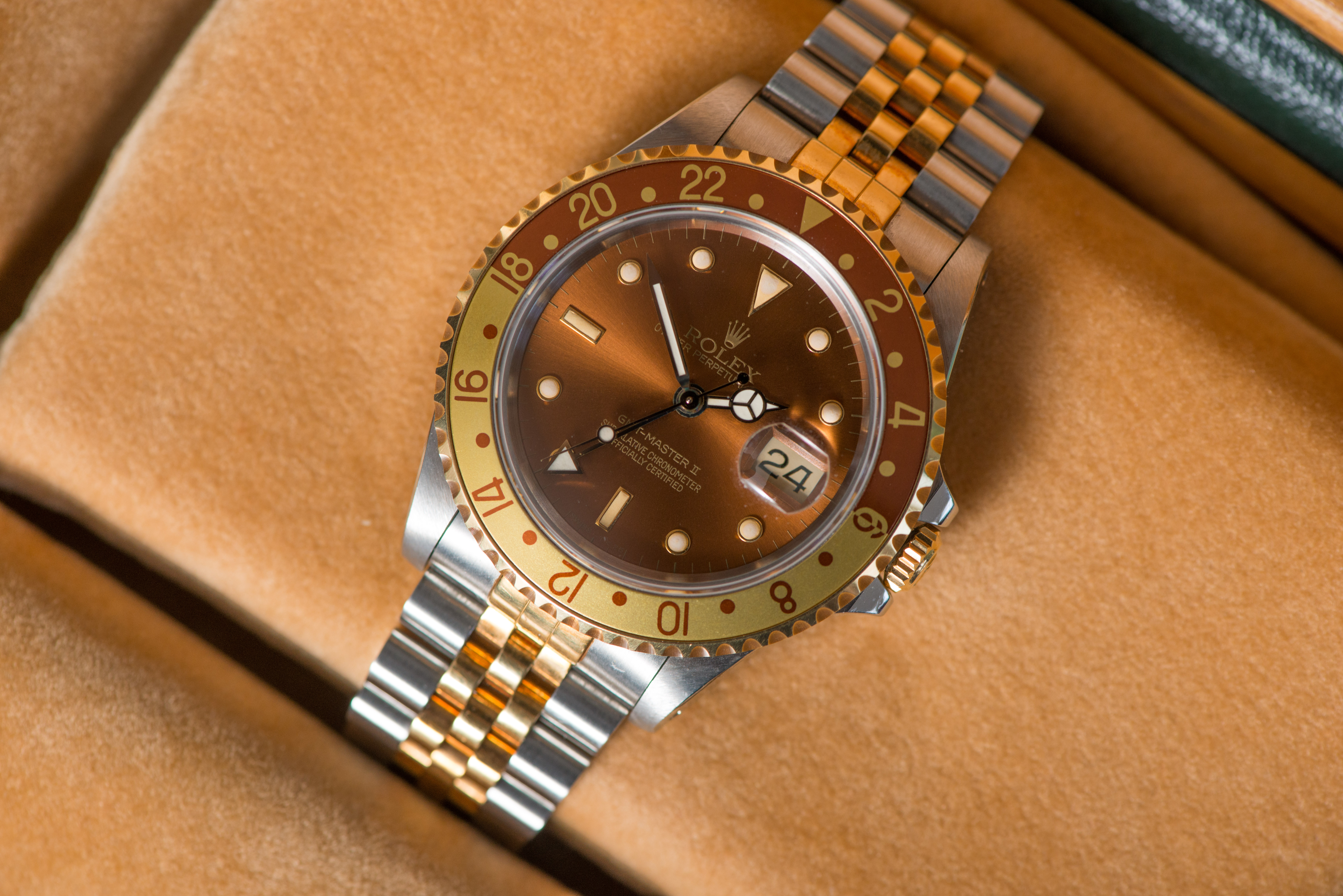 Rolex Gmt Master Root Beer Ref 16713 Nos Condition