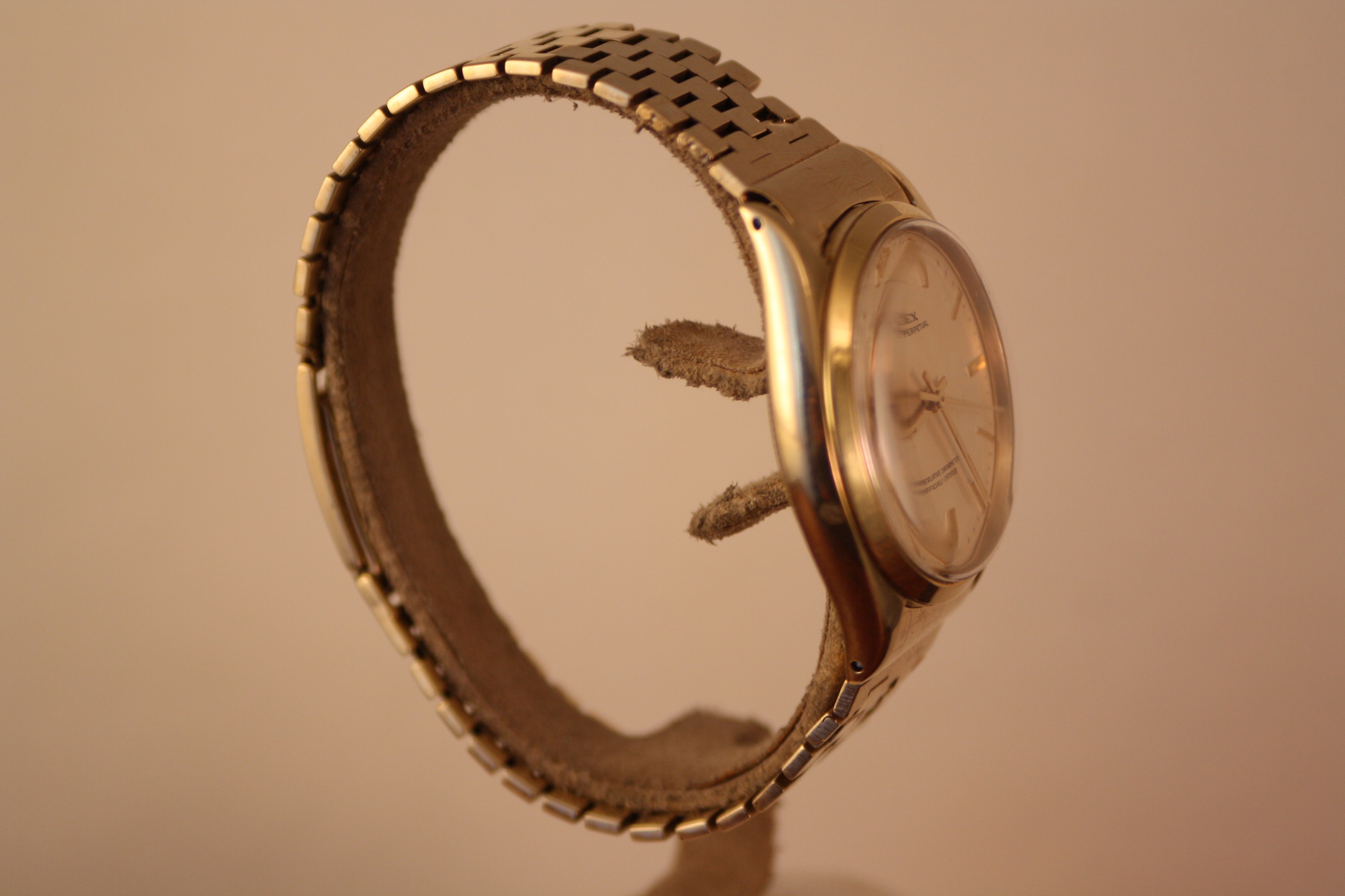 Rolex 1005 Oyster Perpetual 9ct gold Brick Bracelet from 1962 VINTAGE
