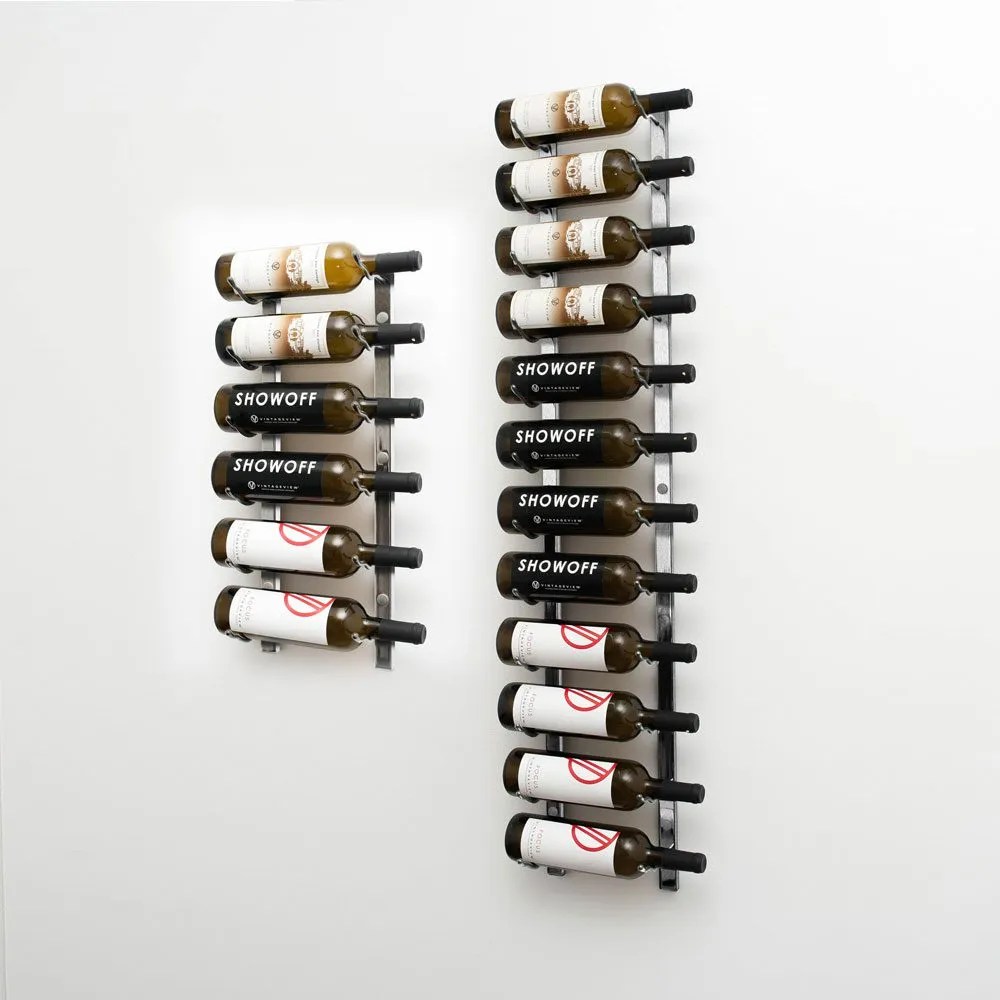 W Series 6 (wall mounted metal wine rack kit) VintageView