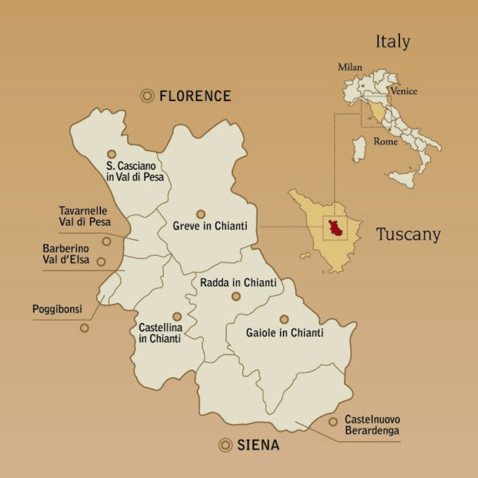 Val Di Pesa Italy Map Debunking Gran Selezione What Does it Mean and Where is it Heading