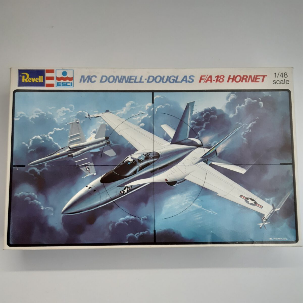 Revell Esci MC Donnell-Douglas F/A-18 Hornet 1:48 Scale Model Kit - 1979