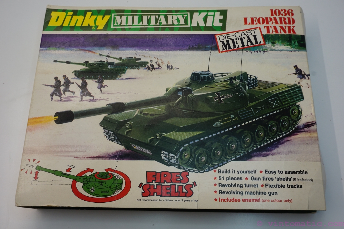 Dinky Military Kit "Leopard Tank" DieCast Metal 1036