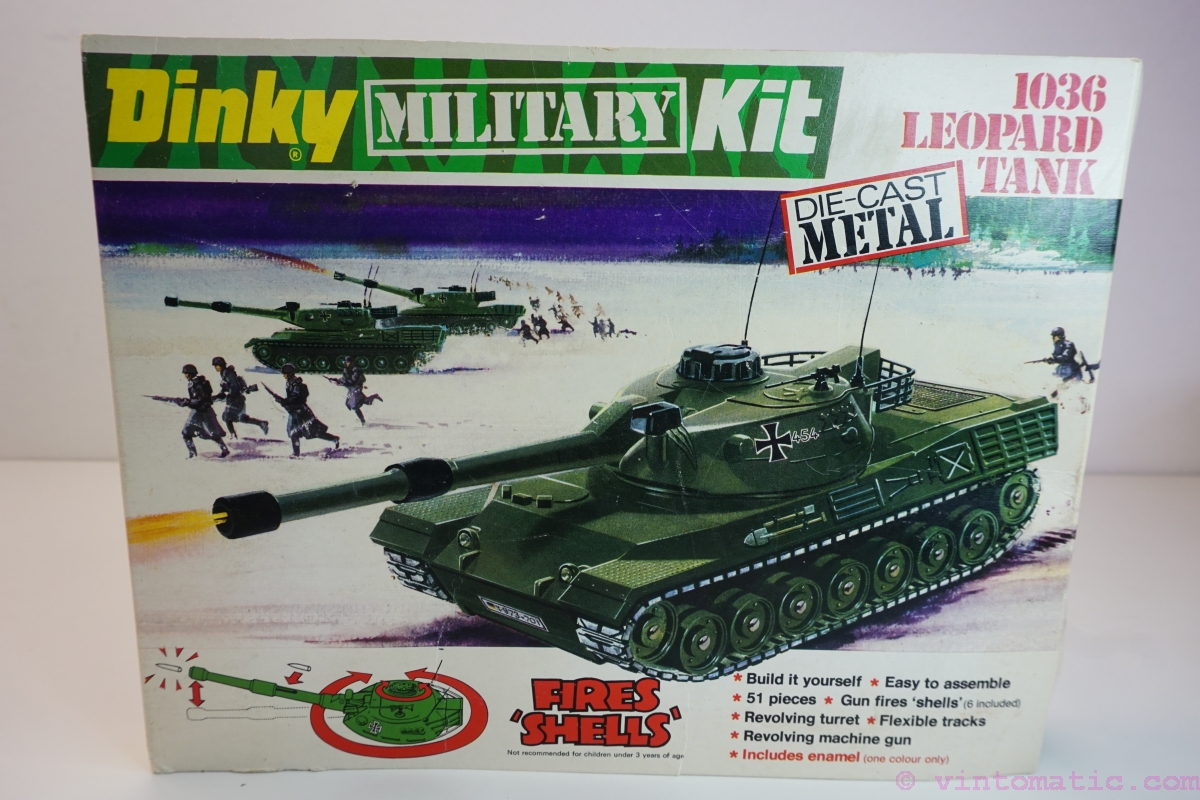 Dinky Military Kit "Leopard Tank" DieCast Metal 1036