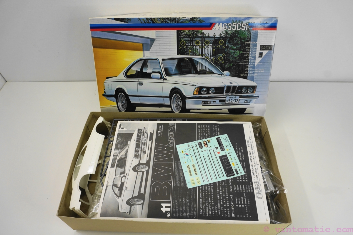 Fujimi BMW M635 CSI 1:24 Scale Model Kit