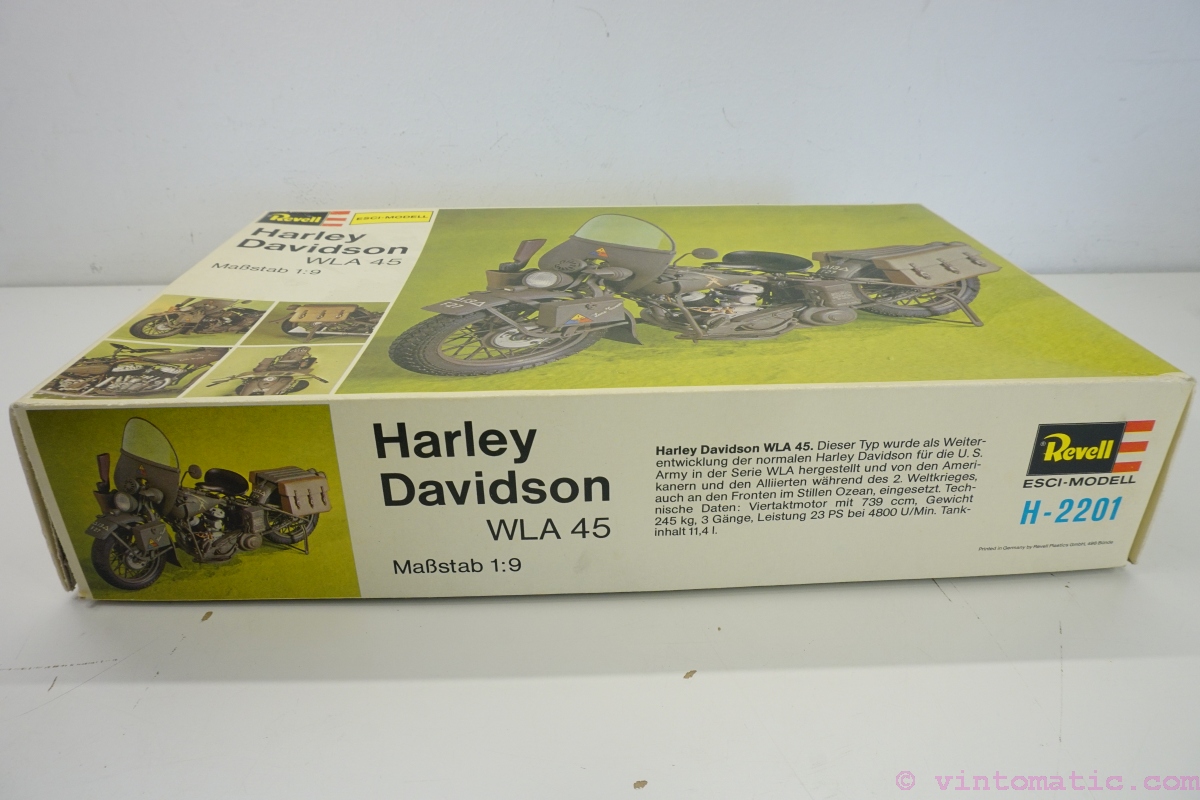 Revell-Esci 1:9 Scale Harley Davidson WLA 45 Model Kit