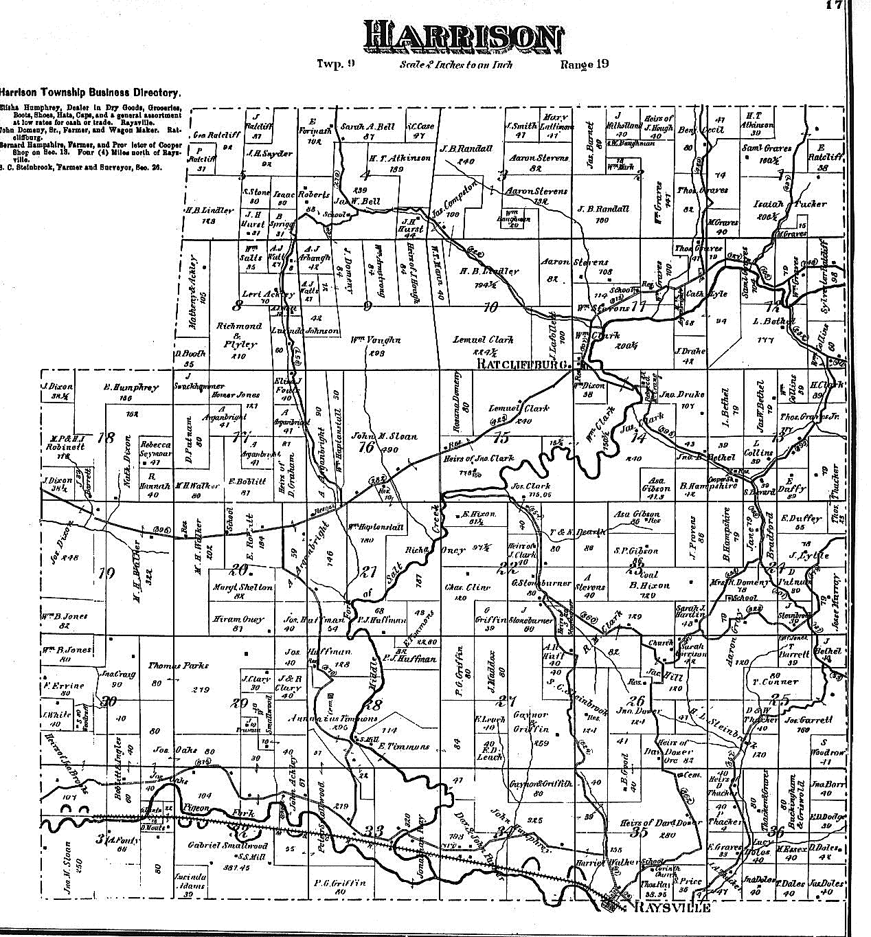 Vinton County Ohio Township Maps