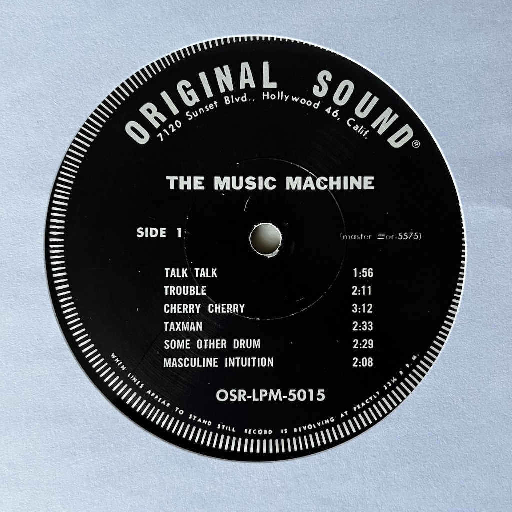 The Music Machine — (Turn On) The Music Machine Vinyl Distractions