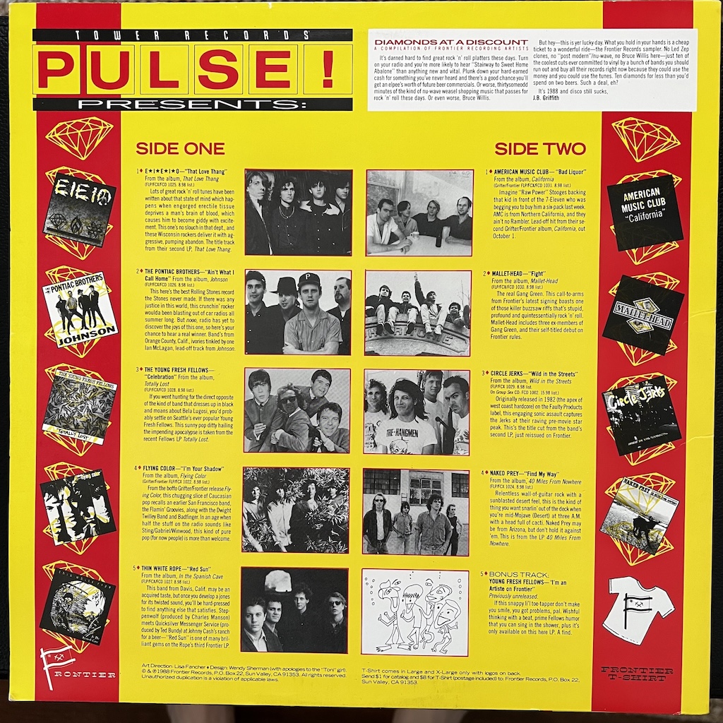 Frontier Records — Diamonds at a Discount Vinyl Distractions