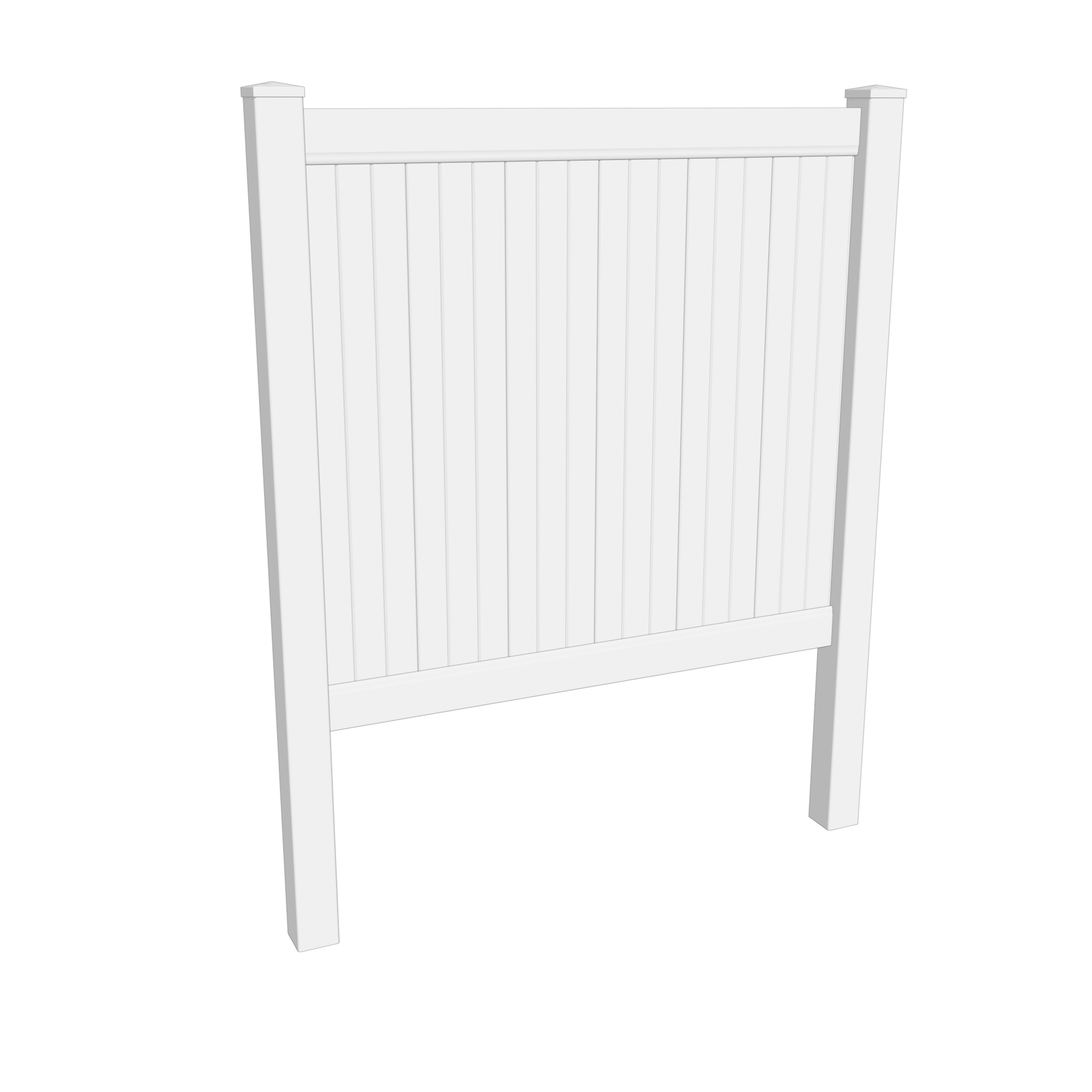 6' Full Privacy Pocket Rail Fence