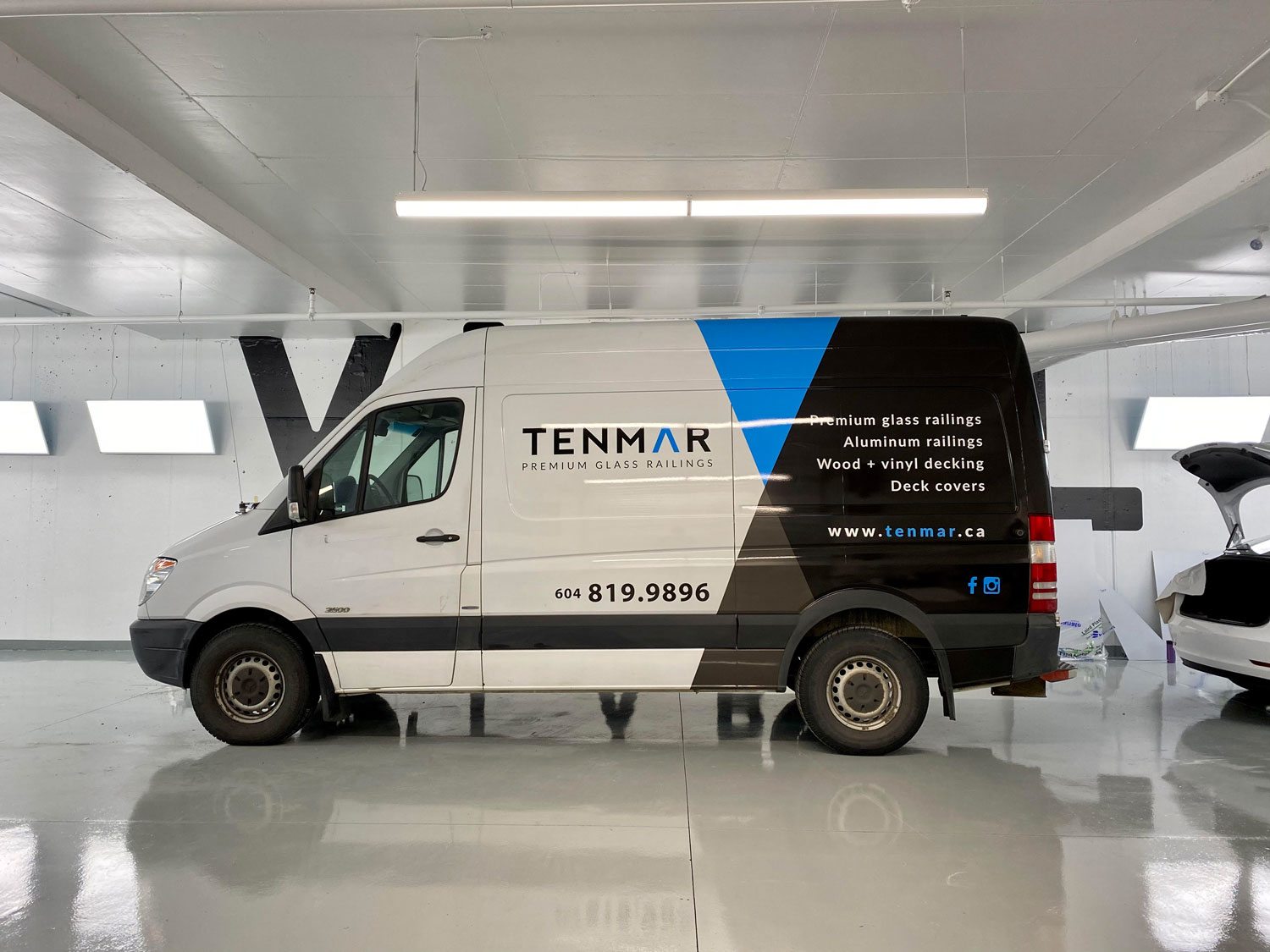 Dodge Sprinter Van Custom Print Partial Wrap Vinyl Labs