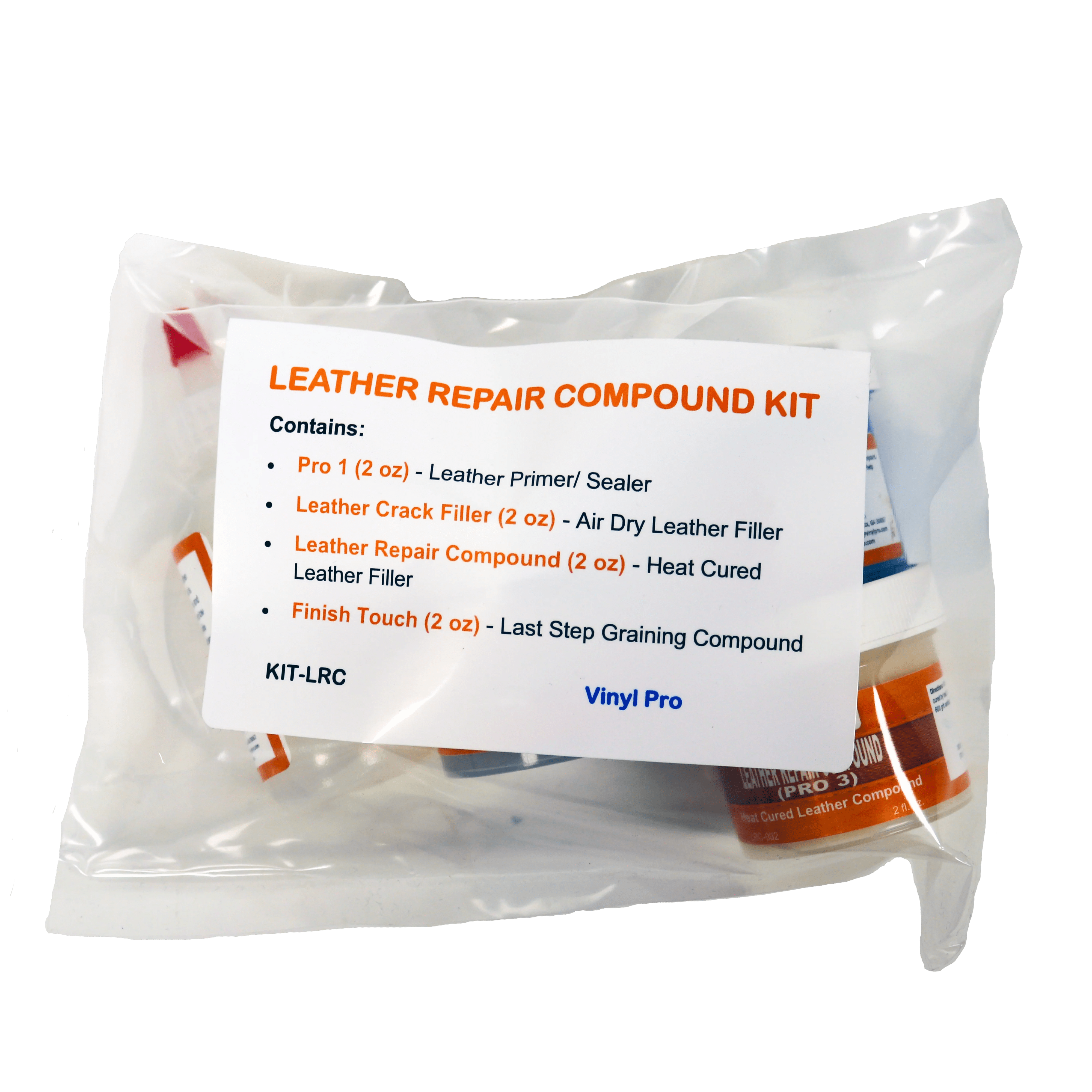Leather Repair Compound Kit Vinyl Pro