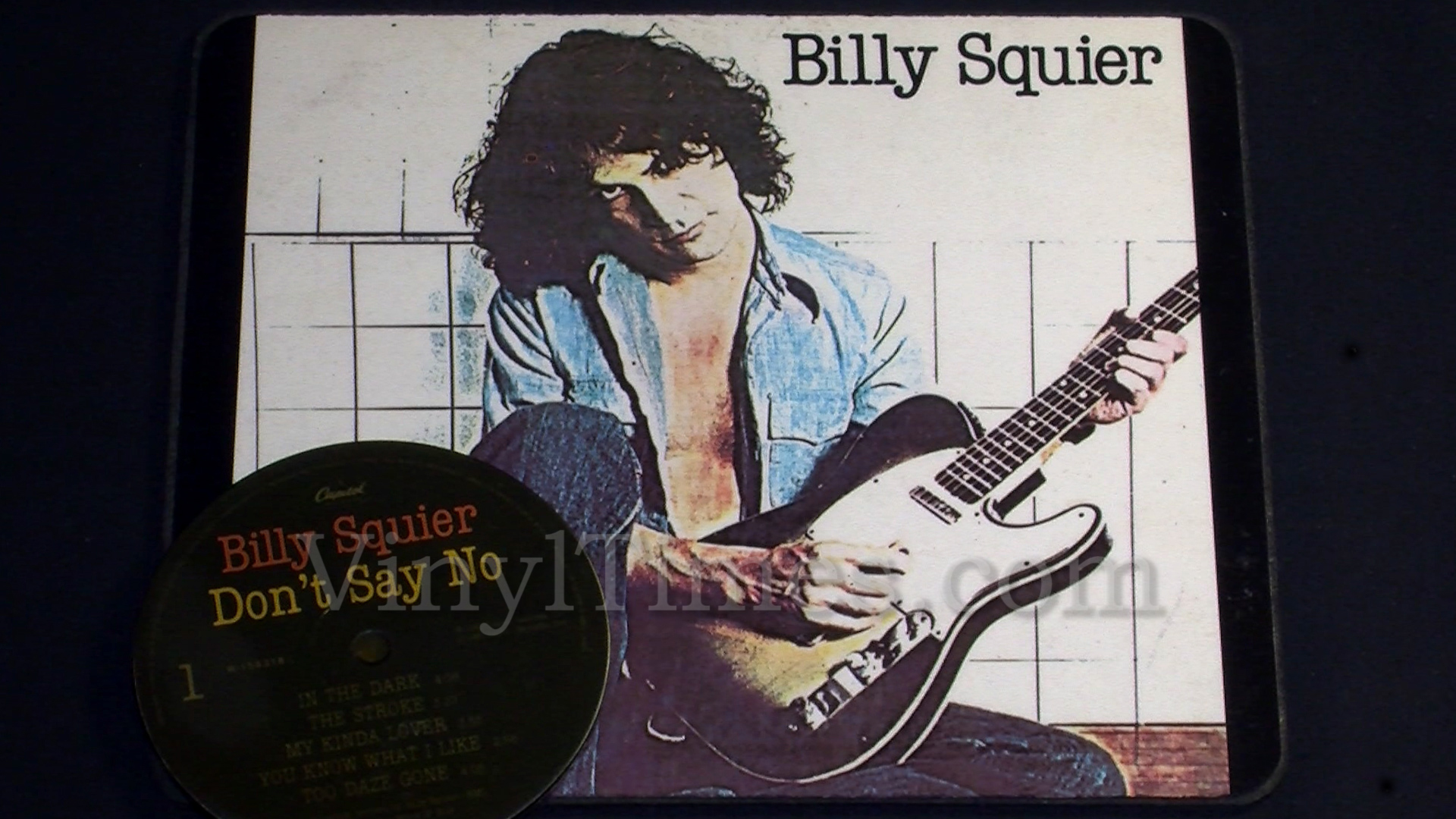 Billy Squier Album Cover Mouse Pad "Don't Say No" VinylTimesVinylTimes