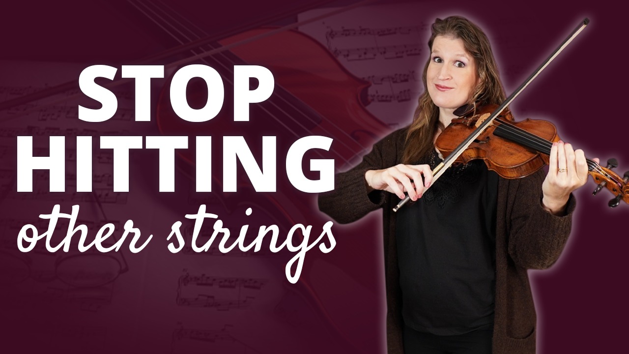 No 1 Exercise to STOP Hitting Other Strings on the Violin Violin