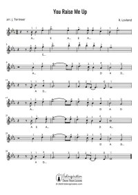 You Raise Me Up Violin Sheet Music Violinspiration