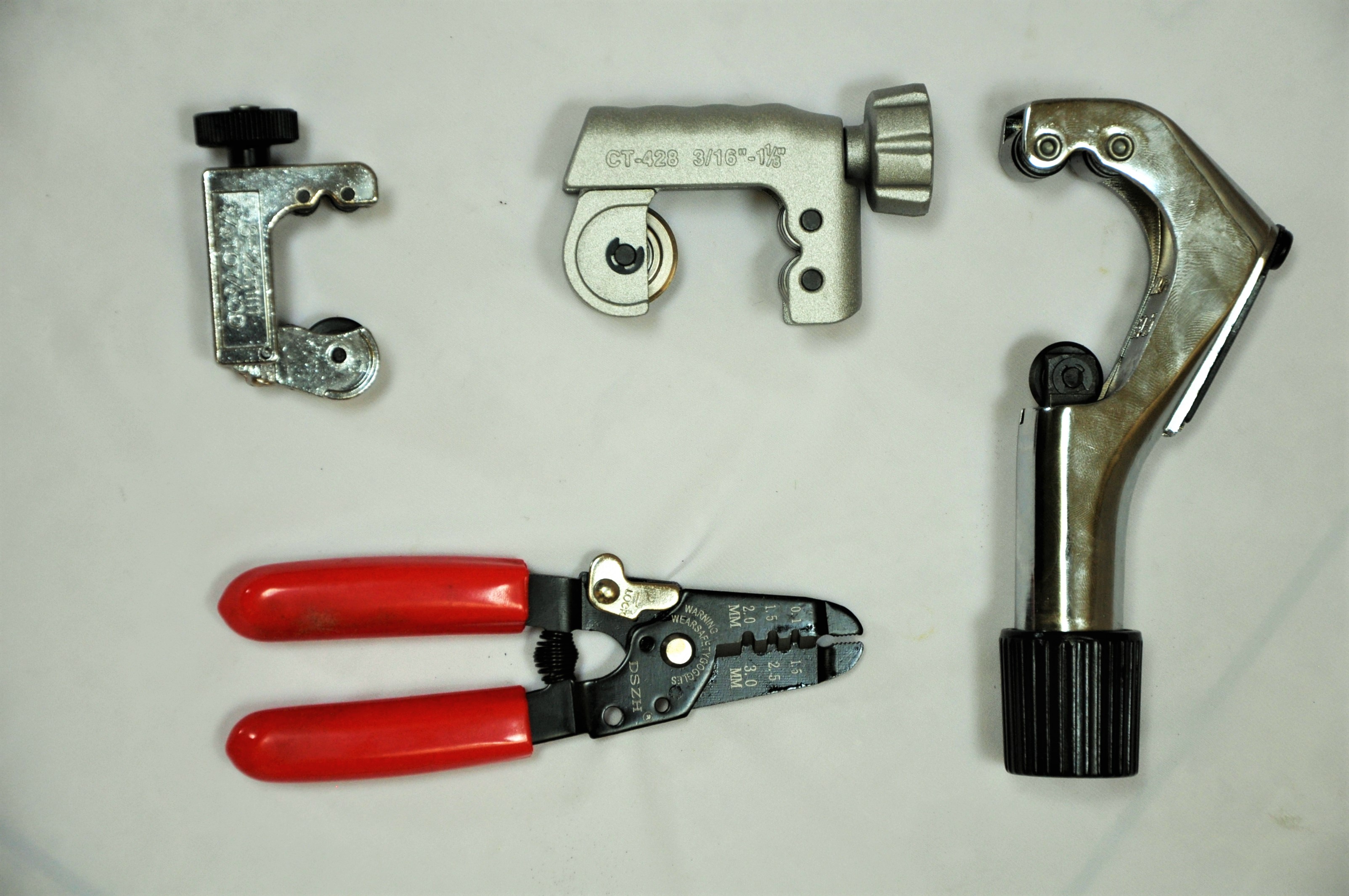 Professional HVAC Toollot of 4 Tube Cuttersfrom capillary cutter to