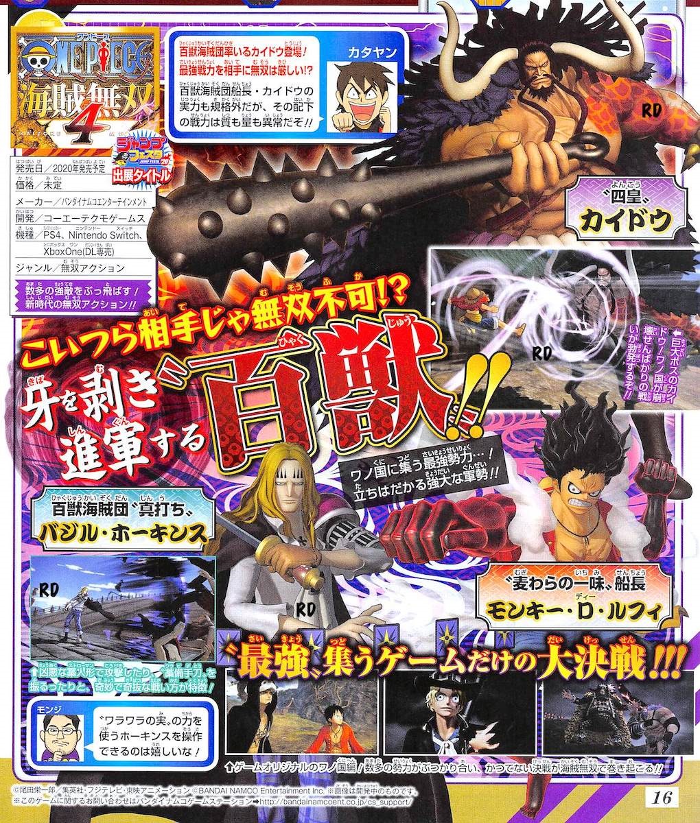 One Piece Pirate Warriors 4 Reveals Basil Hawkins As A Playable