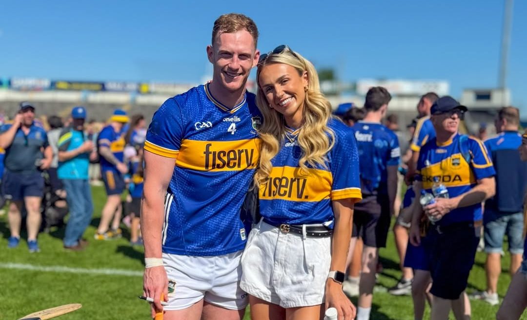 Olympian Sharlene Mawdsley cheers on GAA partner Mikey Breen