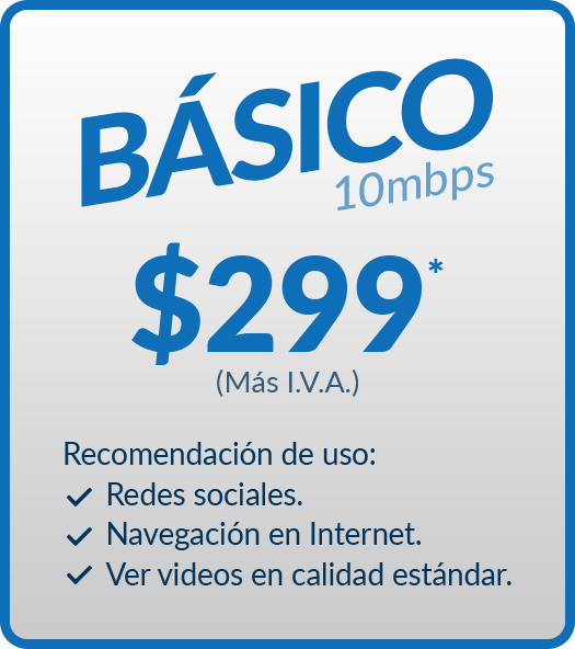VIP Connect Planes de Residencial y Empresarial