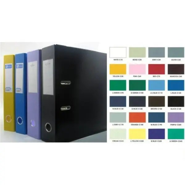 PVC Arch File 3 Inch Foolscap Size VIP Educational Supplies Pte Ltd