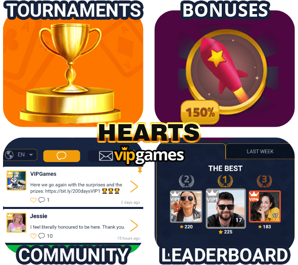 Hearts Online for Free VIP Games