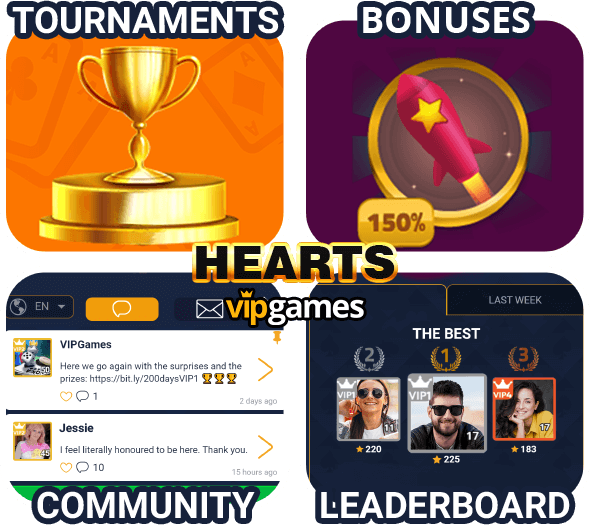 Hearts Online for Free VIP Games