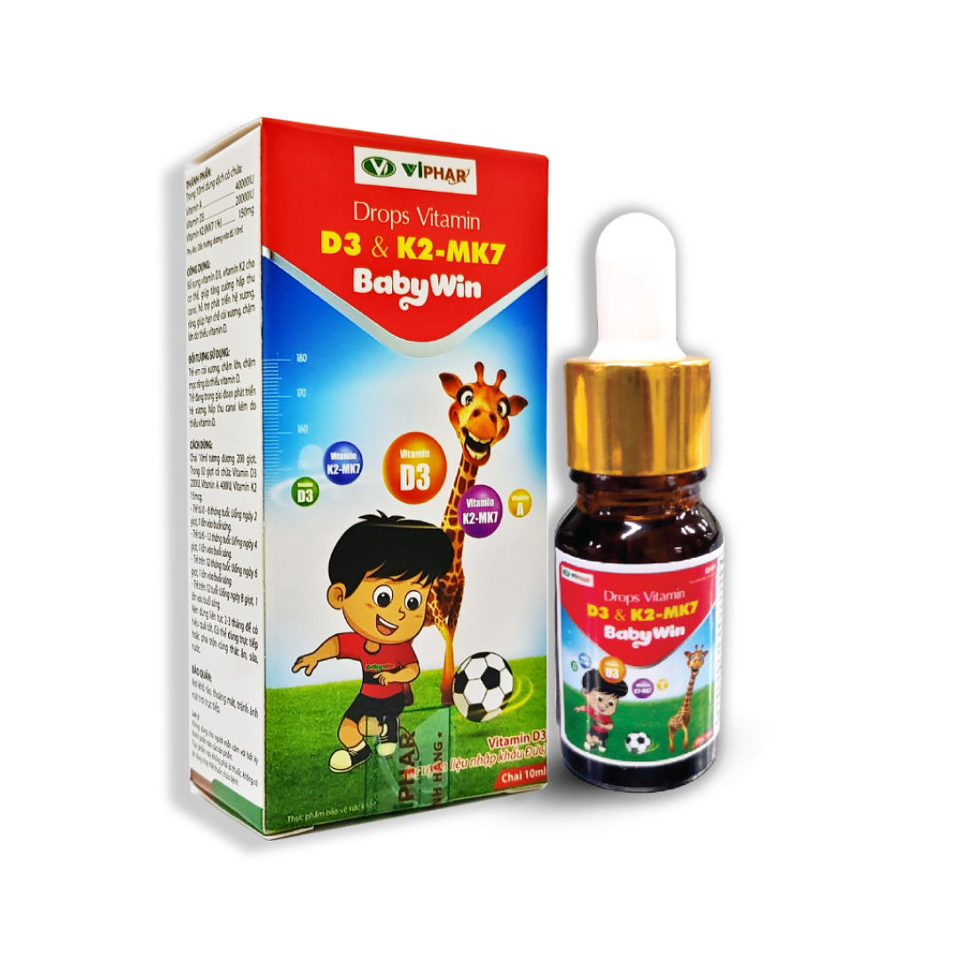 Drops Vitamin D3&K2MK7 BABYWIN