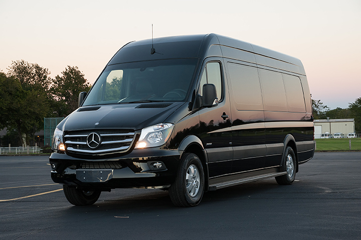 2023 Mercedes Sprinters Party Bus A List Limo Picture Of Outside Mercedes Sprinter Limo | Vip Transport Affiiates