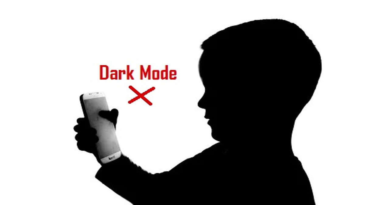 Using dark mode in the phone can be dangerous » NEWS dark mode