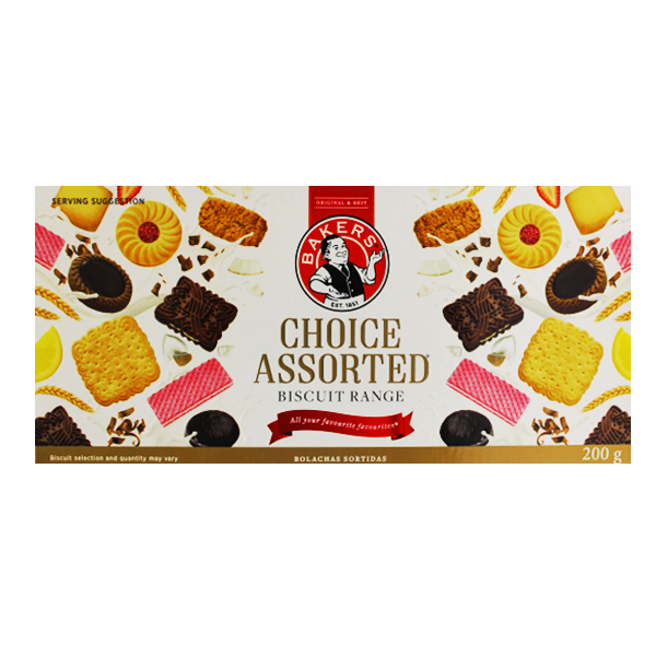 BAKERS BISCUITS CHOICE ASSORTED 200G Vip