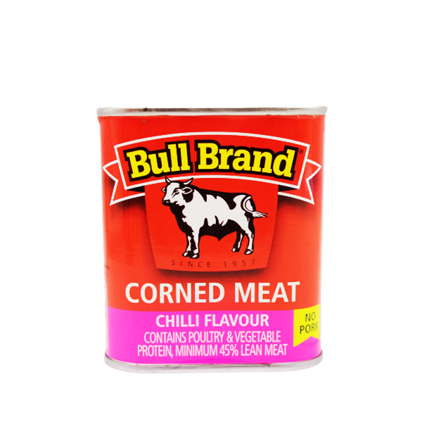 BULL BRAND CORNED MEAT CHILLI FLAVOUR 300G Vip