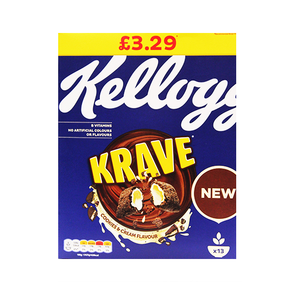 KELLOGGS KRAVE COOKIES CREAM 410G Vip