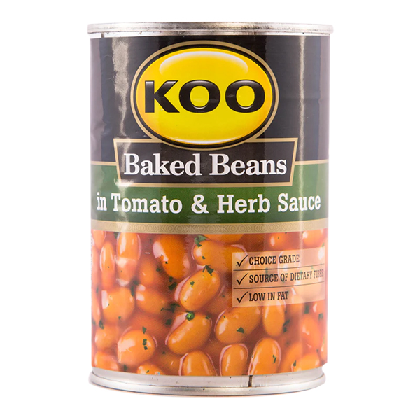 KOO BAKED BEANS IN TOMATE HERB SAUCE 410G Vip