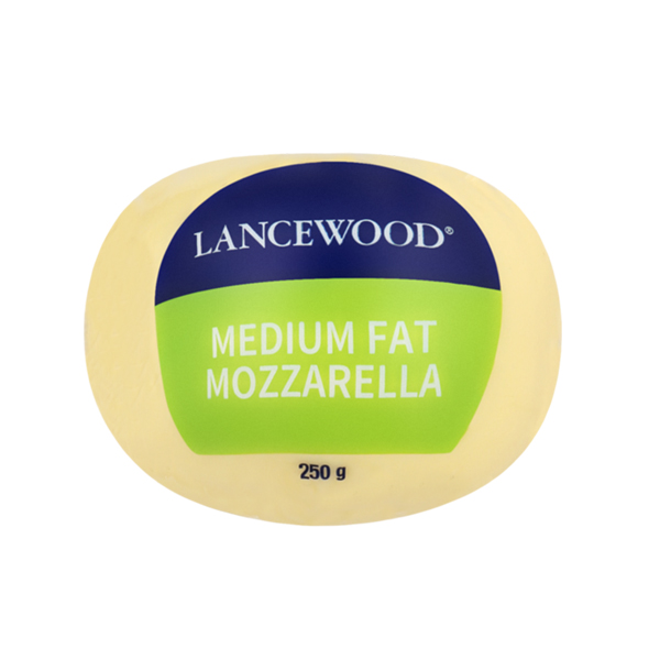 LANCEWOOD MEDIUM FAT MOZZARELLA CHEESE 250G Vip