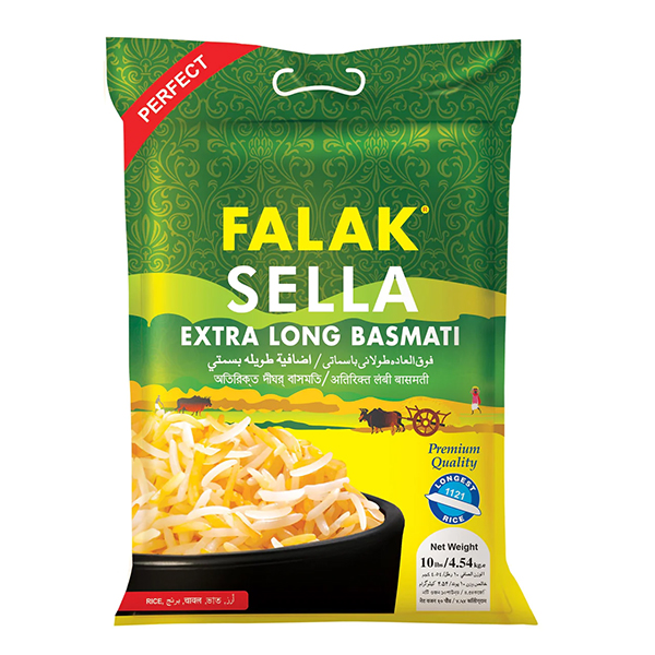 FALAK SELLA EXTRA LONG BASMATI RICE 5KG Vip