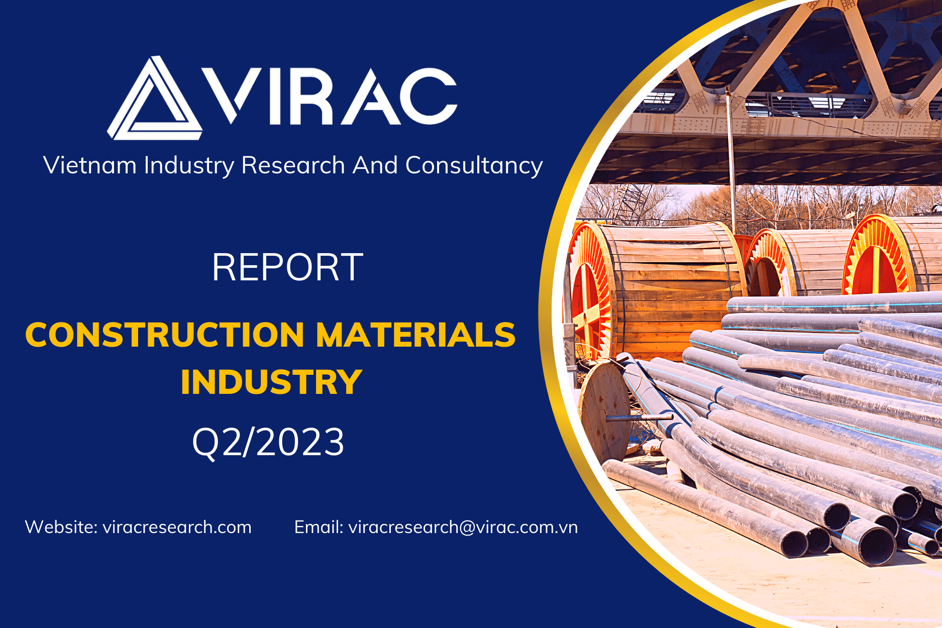 Vietnam construction materials industry report Q2/2023 VIRAC