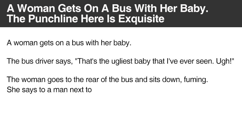 A Woman Gets On A Bus With Her Baby.