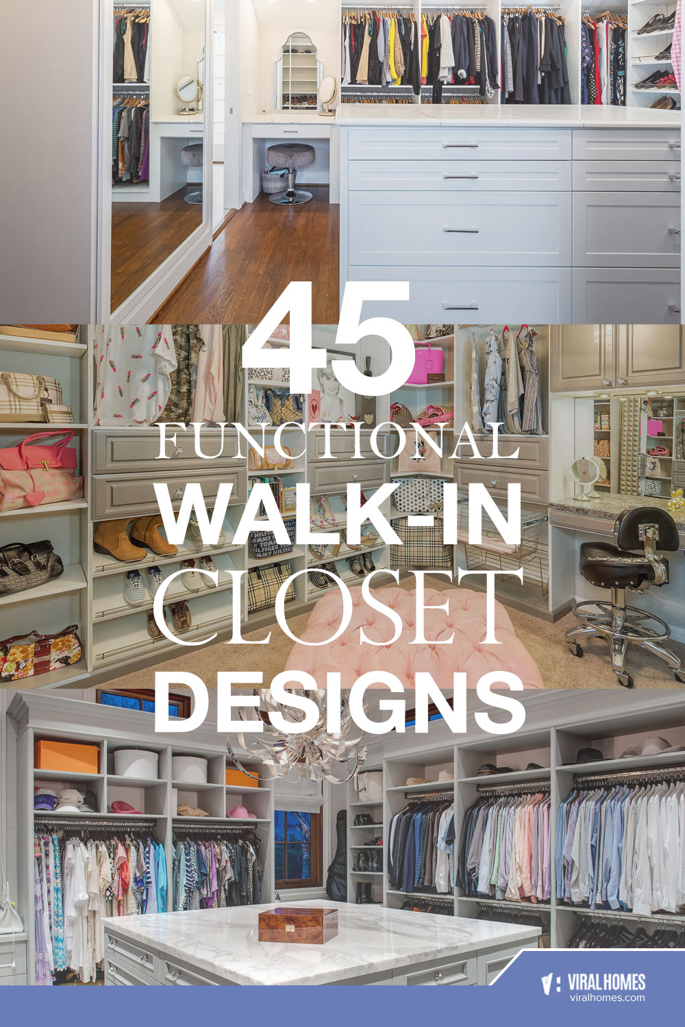 45 Functional WalkIn Closet Designs to Store Your Stuff Viral Homes
